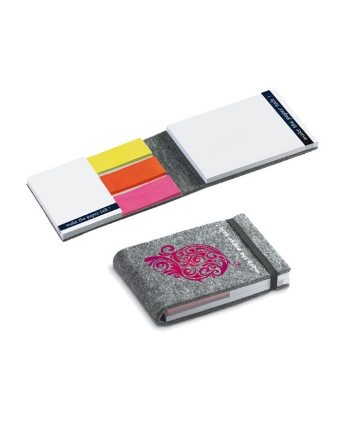 Sticky note con copertina in feltro – art. PM752
