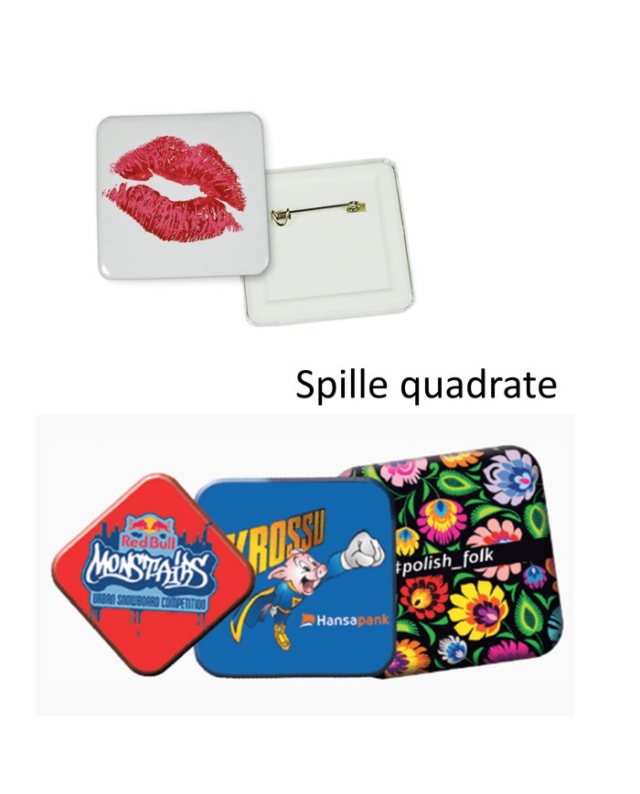 Spille in latta personalizzate – art. IN002