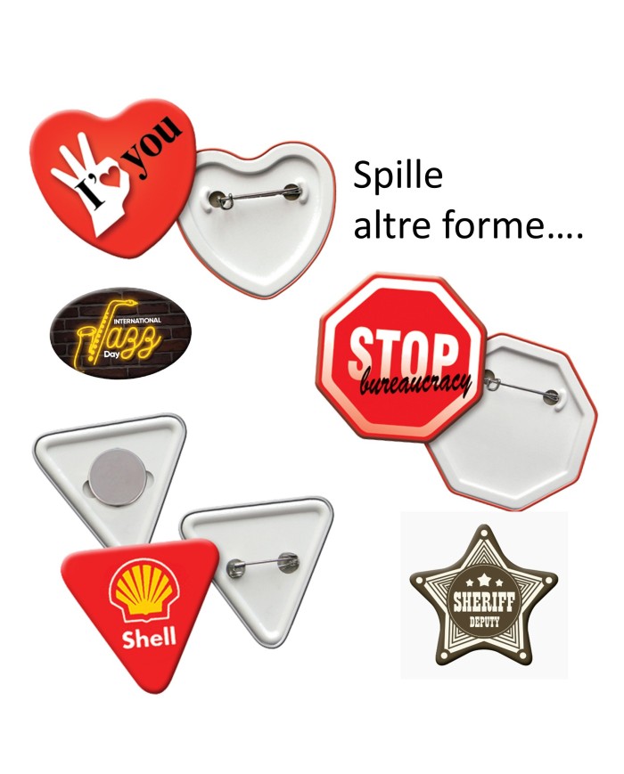 Spille in latta personalizzate – art. IN003