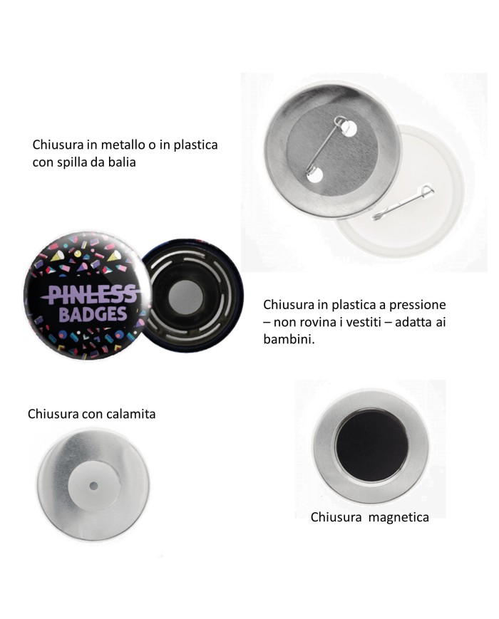 Spille in latta personalizzate – art. IN005