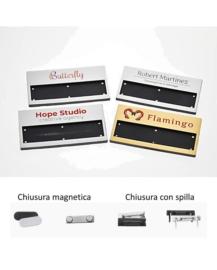 Portanome con spilla – art. IN006