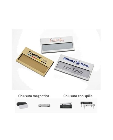 Portanome con spilla – art. IN007