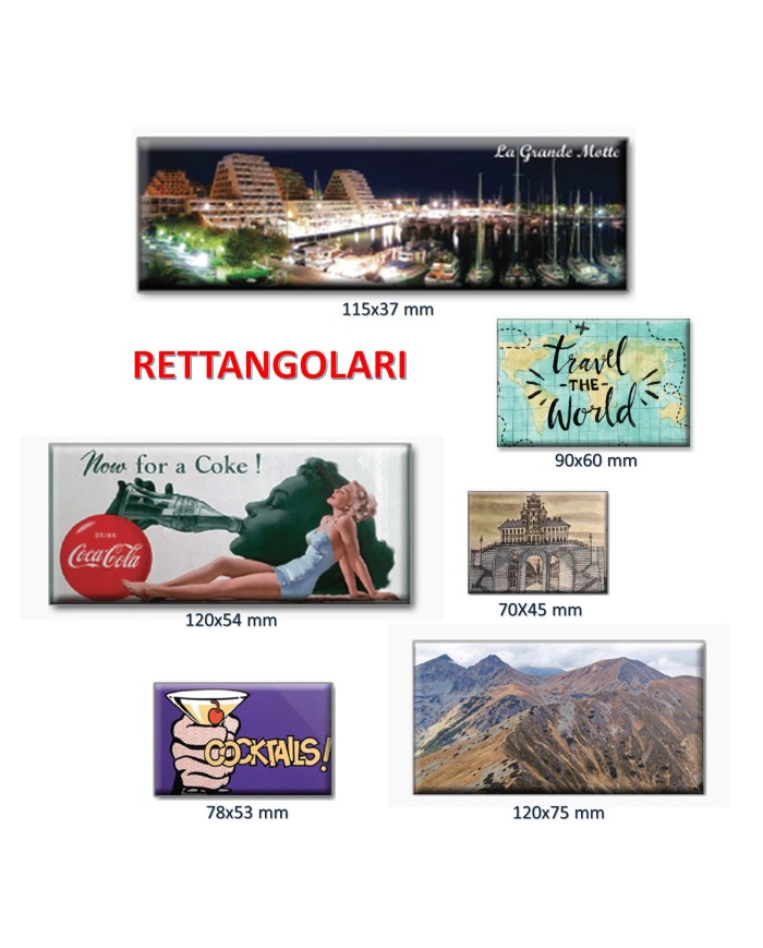 Calamite rettangolari personalizzate – art. MG002
