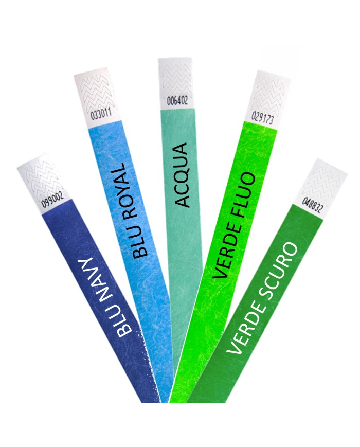 BRACCIALETTI IN TYVEK - GAMMA COLORI C