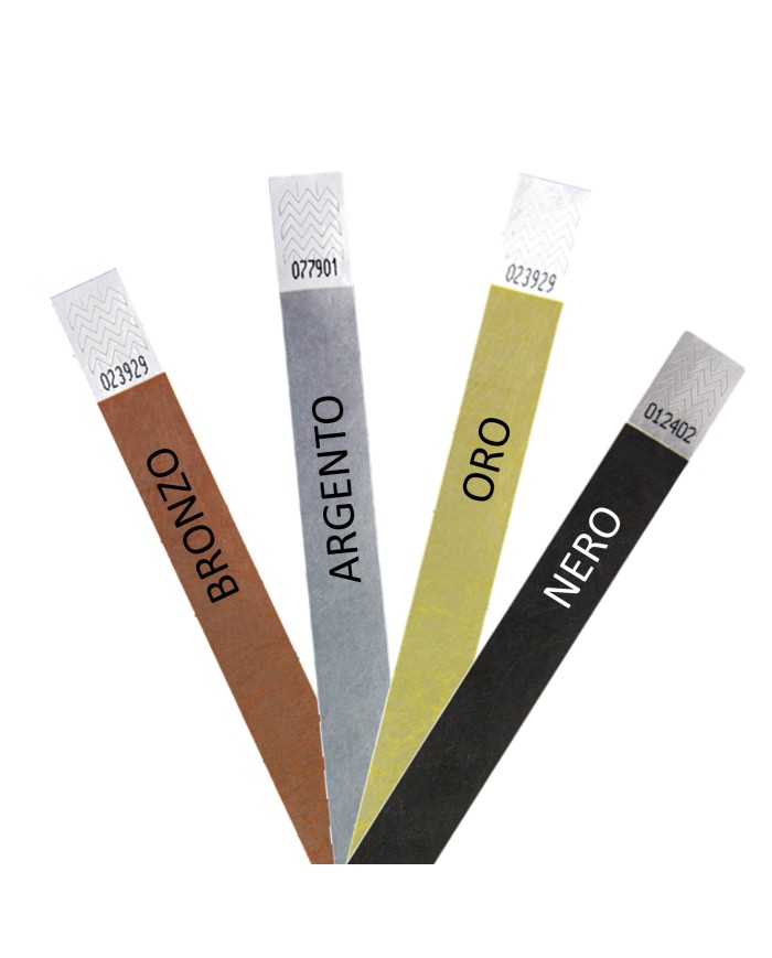 BRACCIALETTI IN TYVEK - GAMMA COLORI D