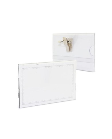 Portabadge in PVC rigido trasparente - art. 8956C-P