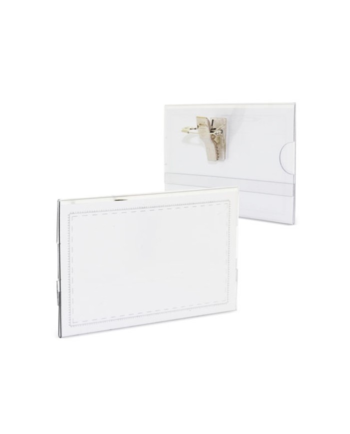 Portabadge in PVC rigido trasparente - art. 8956C-P