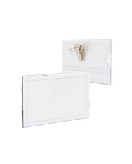 Portabadge in PVC rigido trasparente - art. 8956C-P